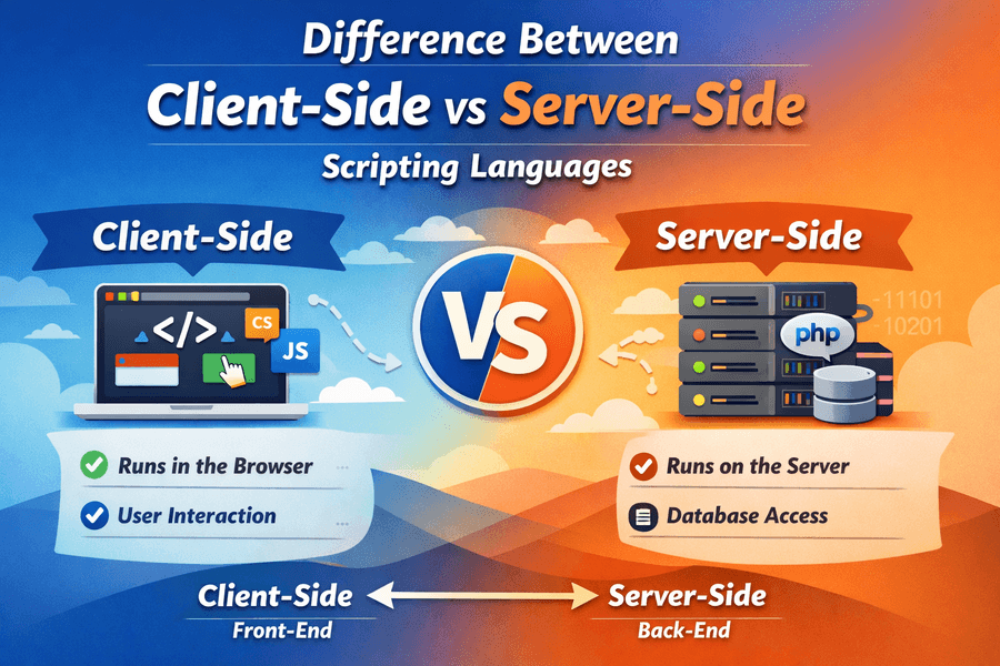 Difference Between Client-Side and Server-Side Scripting Languages