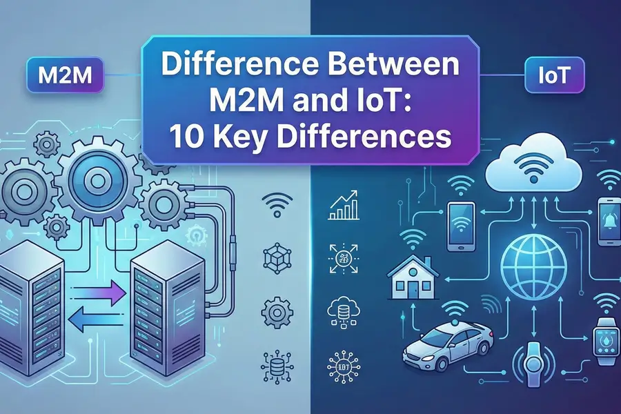 Difference Between M2M and IoT: 10 Key Differences